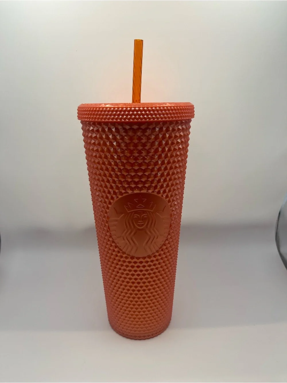 Starbucks Orange Studded Tumbler with Matching Straw Limited Edition